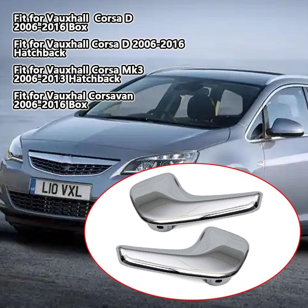 Автомобильная левая / правая внутренняя дверная ручка для Vauxhall Opel Corsa D 2006-2014 Mk3 / Hatchback Автомобильные аксессуары Пластиковые детали