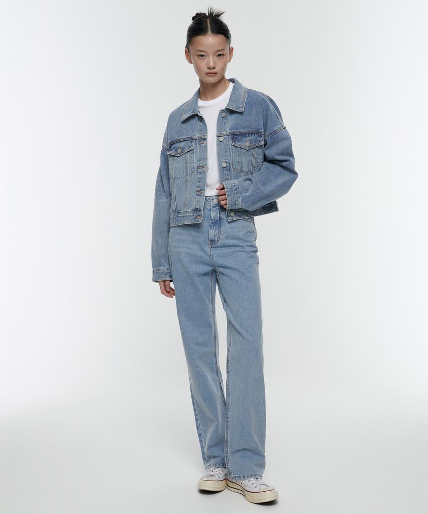 MUSINSA STANDARD WOMAN Women'S Straight Denim Pants [Light Indigo]