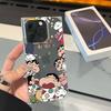 Square Back Tube Protection Clear Case For iPhone 15 Plus 14 Pro Max 16 ProMax 12 13 11 Anti-Oxygen,Cute Crayon Shin Chan Pattern Casing