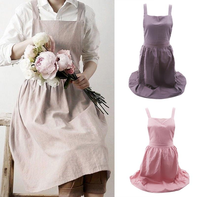 Home Kitchen Durable and Comfortable Apron Flower Shop Studio Overalls Apron