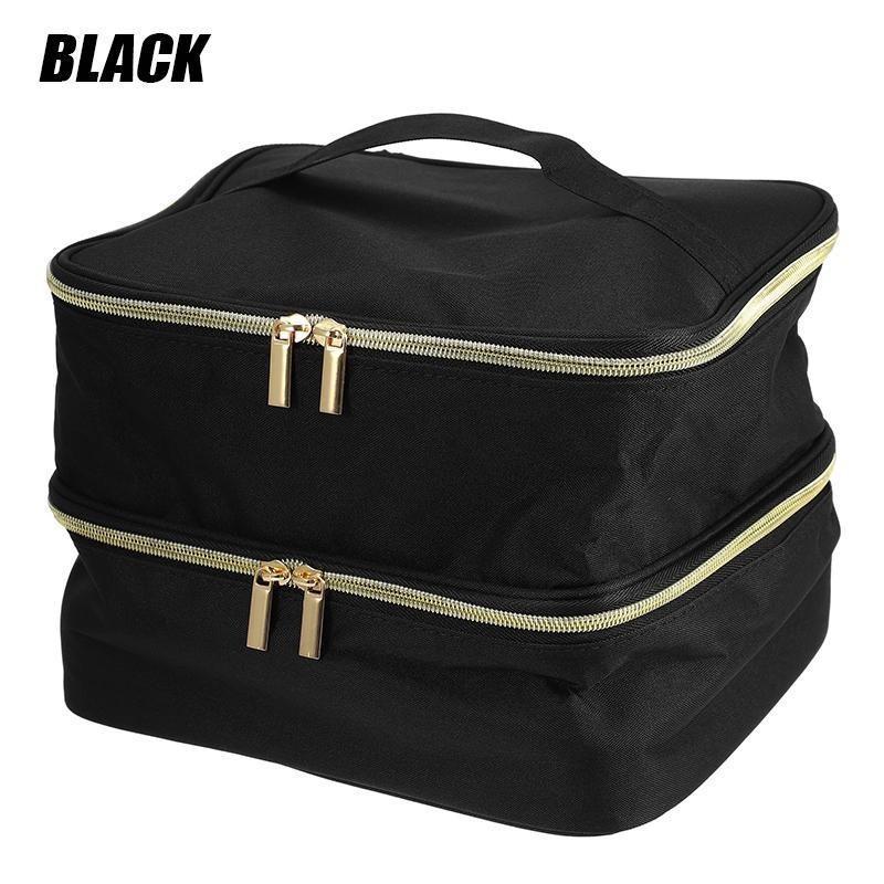 Большой вместительный органайзер для лака для ногтей, чехол для переноски, двухслойная лампа для сушки ногтей, кисть для дизайна ногтей, дрель для ногтей, коробка-органайзер для лака для ногтей