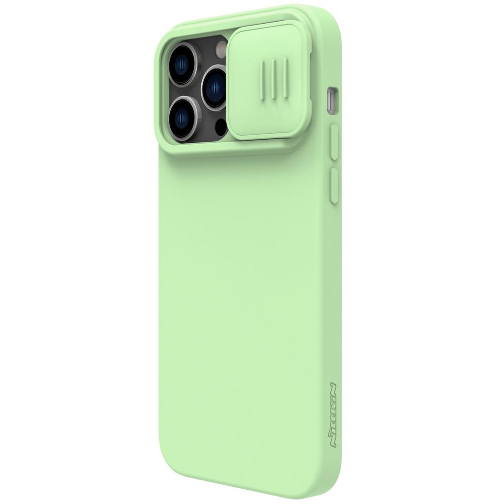 Nillkin CamShield Green Silicone Case for iPhone 14 Pro with Camera Protector