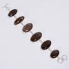 Excellent Top Grade Qualite 100% Natural Smoky Quartz Oval Shape Ethnic Style Handmade Jewelry 925 Steling Silver Bracelet 7-8" WSJ-4687