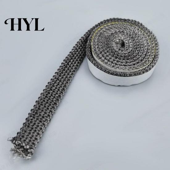 High Temperature Stove Seal Strip 10/12/15MMx2M Fiberglass Fireplace Door Sealing Self-adhesive Wood Tape Replacement Flat Gasket Rope