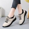 2024 Hot Seller New Sneakers Women Shoes Platform Loafers Lace Up Leather Flats Trend Spring Casual Mom Shoe Uxst