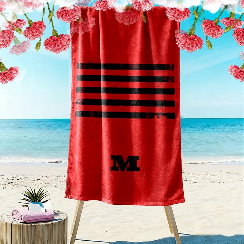 Bold Emblem: Big Bang's Iconic Design beach towel soft Beach towel for vacation photos Outdoor pool towel swim seaside Comfort
