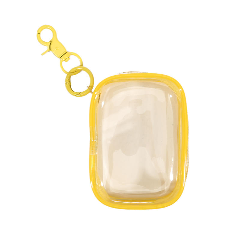 Маленький прозрачный пакет для демонстрации фигурок с брелоком, чехол для переноски фигурок, предметов коллекционирования, высокое качество, портативный, на молнии, водонепроницаемый, мини-кошелек для кукол