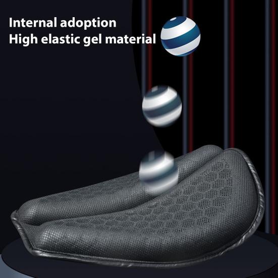 Гелевая подушка для сиденья мотоцикла 3D Сотовая Дышащая Амортизация Защита чувствительных зон Облегчение боли в копчике Чехол на сиденье мотоцикла