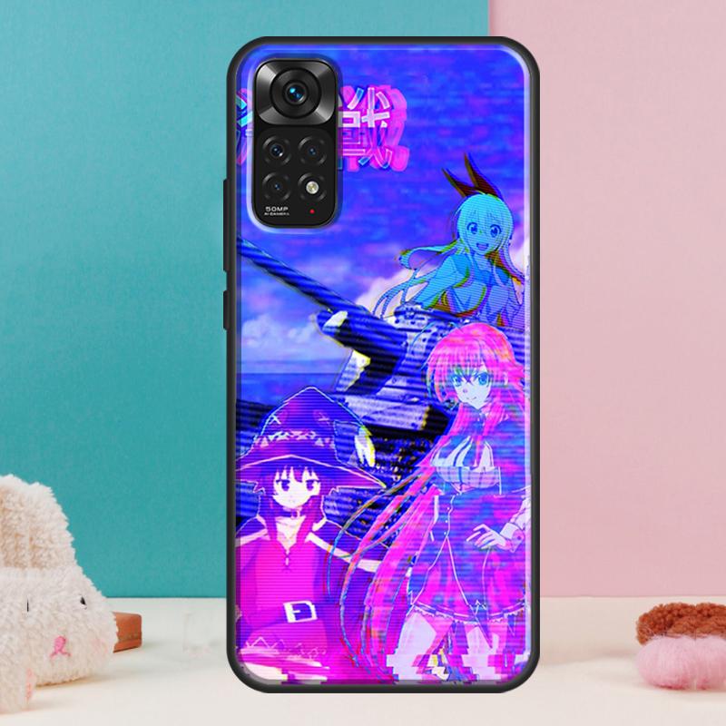 Чехол Vaporwave Glitch Anime для Xiaomi Redmi Note 14 12 11 9 10 13 Pro 9S 10S 11S 12S Redmi 13C 10C 12C 14C