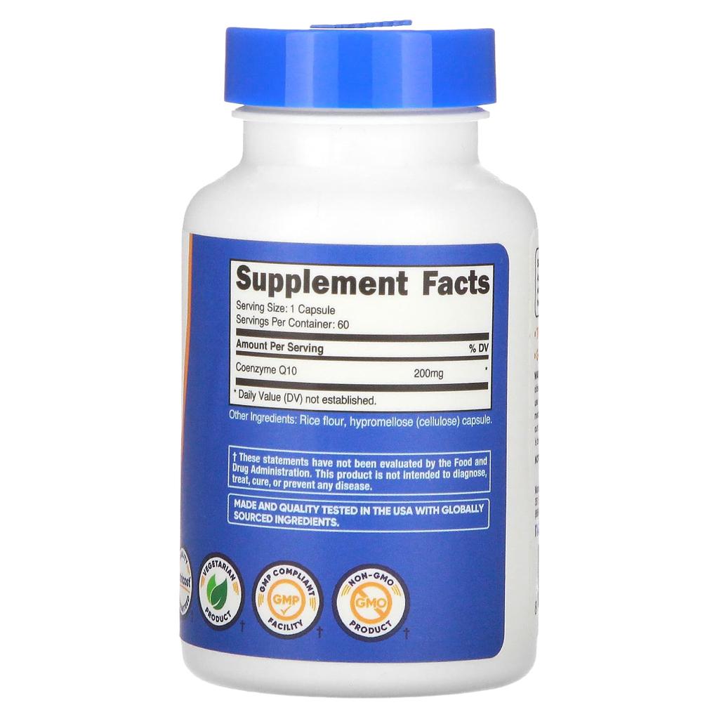 Coq10, 200Mg, 60 Capsules