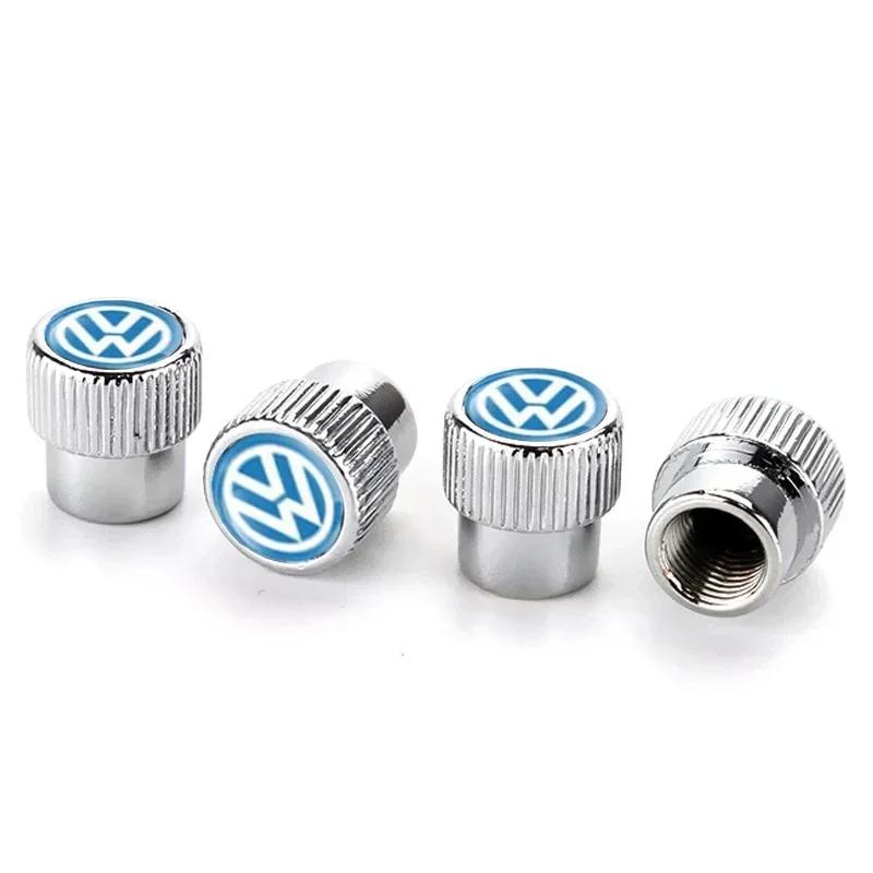 VW 2026 Hot 4pcs Car Wheel Tire Valve Stem Caps for Volkswagen Golf GTI Passat Jetta Touareg Tiguan Polo Bora Scirocco Sharan Sa zg0