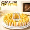 DIY Potato Slicing Tool Microwave Chip Maker, Stainless Steel Slicer Crispy Snack Vegetable Cutter with Guard Cooker, Healthy Oil Free Homemade Chips