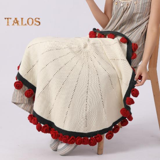 Вязаный крючком букет роз, плед ручной работы с цветами, вязаное крючком одеяло с розами для дома, кровати, дивана, декора, подарка на годовщину