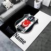 Besiktas Gymnastics Club Custom Name Carpet Rug For Living Room Bedroom Home Sofa Decoration Kids Play Nonslip Floor Mat