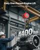 VEVOR Hand Chain Hoist, 2 Ton Capacity, Manual Chain Block with Upgrade G70 Galvanized Chain, 3 m Lifting Height