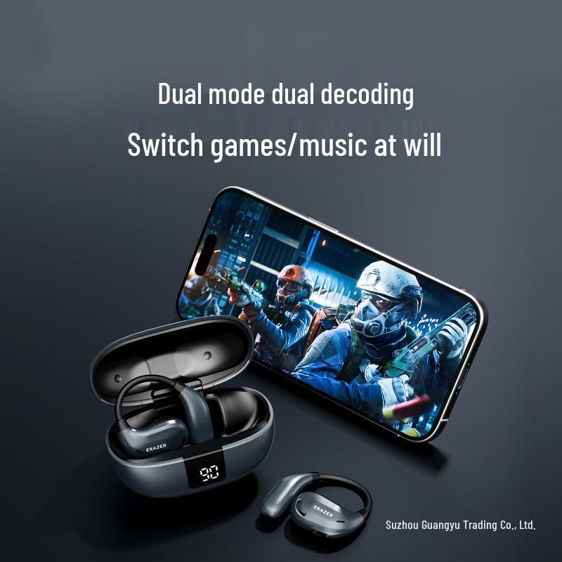 Esper 2025 Eco-Friendly Over-Ear Bluetooth Earphones - Clip-On, Secure Fit for Active Sports