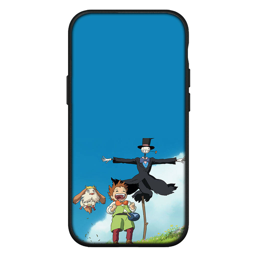 Чехол для iPhone 16 15 Xiaomi Redmi Note 14 13 12 11 Pro Max X 8 16e Samsung Galaxy S25 S24 S23 Moto OPPO Huawei Howls Ходячий замок Чехол для телефона