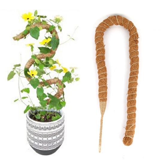 Plant Climbing Stick Bendable Handmade Breathable Non-shedding Firm Plant Growth DIY Moss Pole Plant Support Stake Garden Supplies