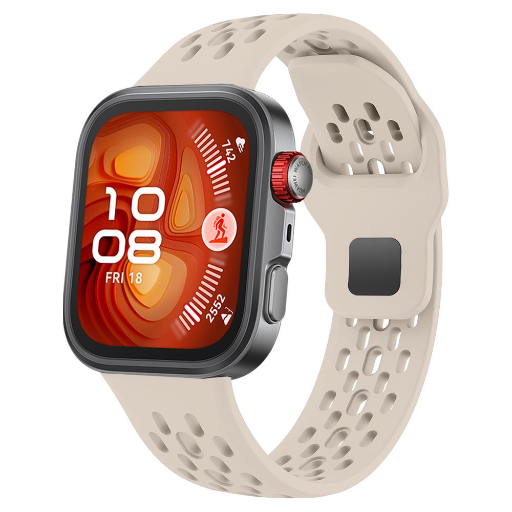 Спортивный дышащий силиконовый ремешок для HUAWEI WATCH FIT 4 Pro FIT4 / FIT 3 Наручный браслет Ремень Аксессуары