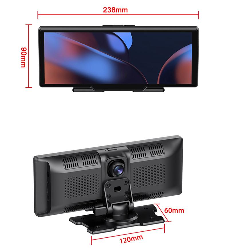 Поддержка беспроводного Carplay Android Auto Bluetooth Wifi Запись DVR 1026 " Плеер