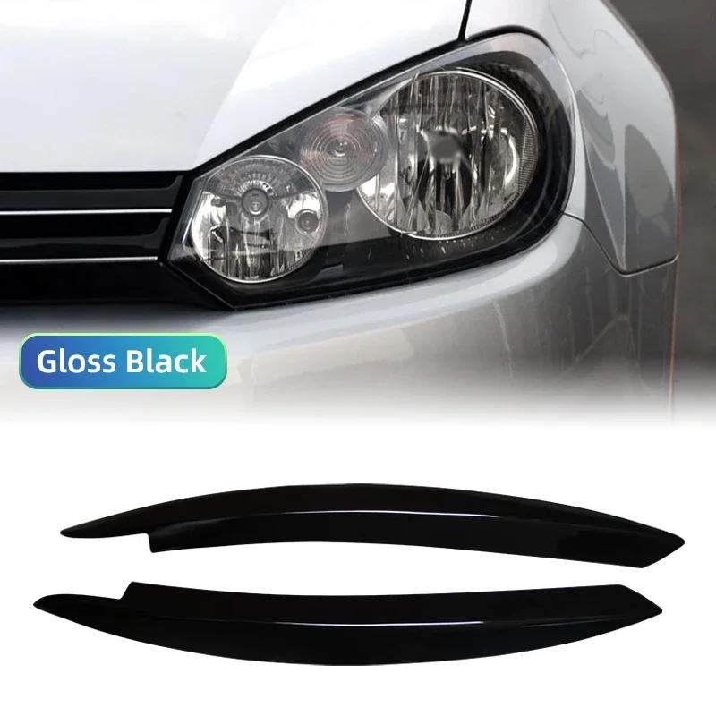 Автомобильные фары, наклейки для бровей, век, накладка для Volkswagen VW Golf 6 MK6 VI GTI GTR GTD 2008-2013, аксессуары