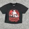 Футболка Stranger Things Женская Размер S Черная Графическая Укороченная Футболка Netflix Одиннадцатая Шоу