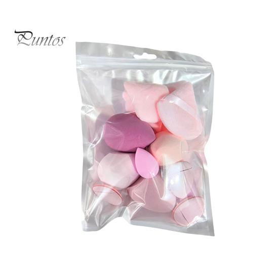 14Pcs/Set Powder Puff Makeup Sponge Kit Latex Free Foundation Blending Liquid Powder Cream Application Beauty Sponge Blender Women Makeup Tools