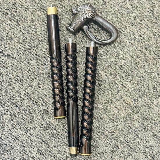 91.44 Cm Victorian Wooden Walking Stick Cane Lion Head Style