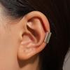 Copper Long Tube Clip Earring Solid Color Fake Ear Cuff Daily Ear Bone Clip  Piercing Jewelry