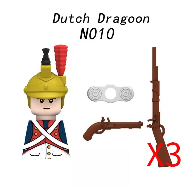 MOC Средневековый Военный Наполеоновские Войны Строительные Блоки Британская Французская Армия Пехота Кавалерия Фигурка Солдата Кирпичный Конструктор