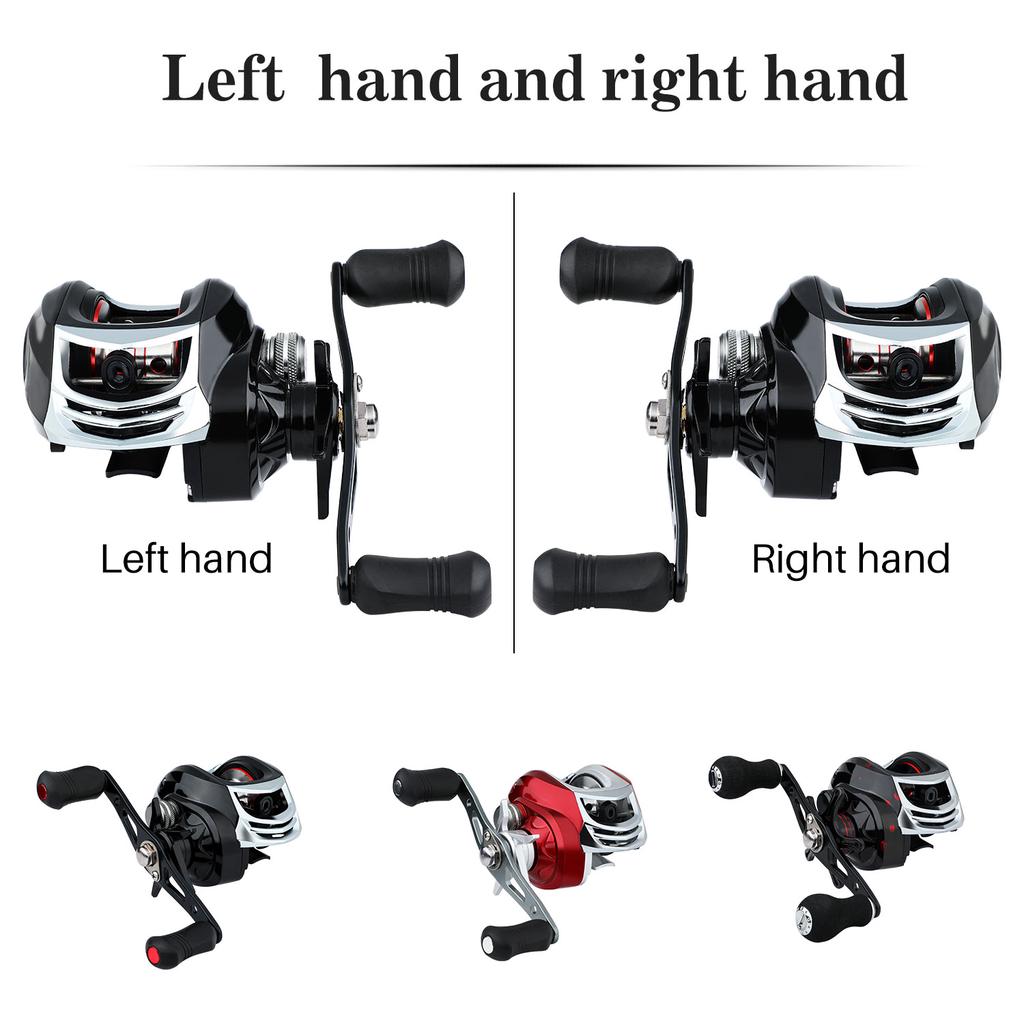Рыболовная катушка Baitcaster 17+1BB Передаточное число 7,2:1Высокоскоростная рыболовная катушка Baitcaster