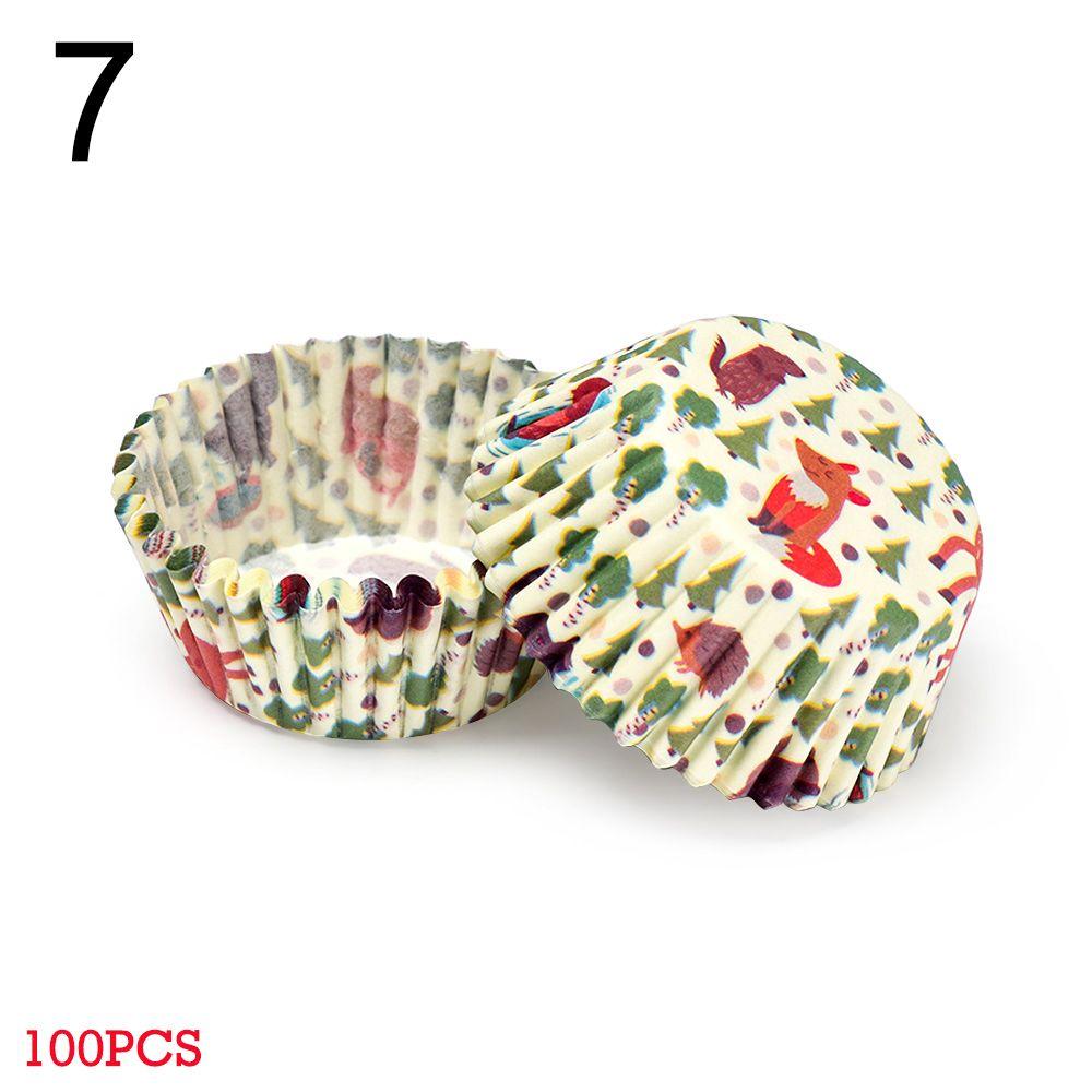 DIY Pastry Tools Party Supplies Grease-proof Baking Mold Muffin Cup Flower Animal Cake Paper Cups