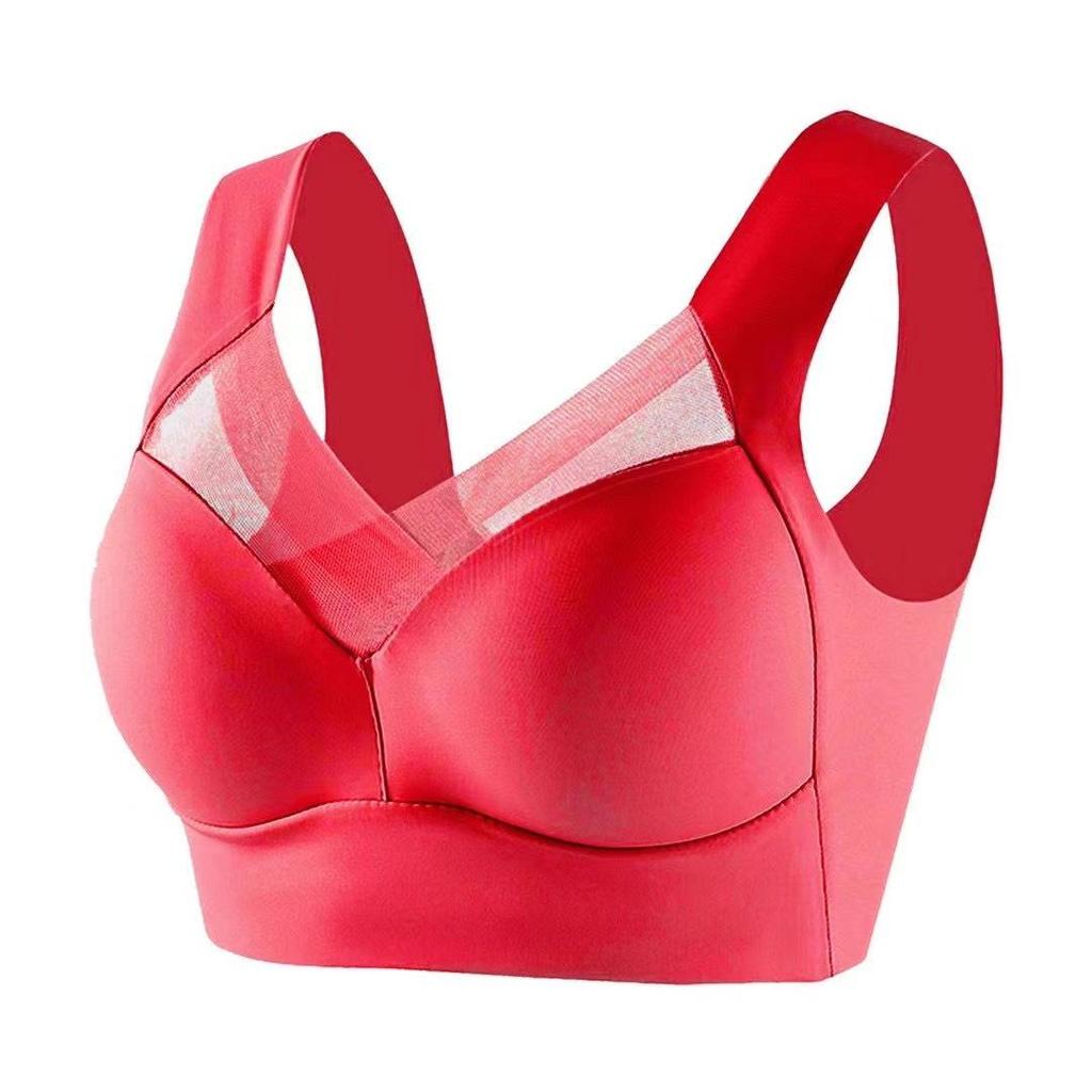 Seamless Silk Sports Bra: Anti-Sag, Fixed Cup, Wireless Design with Beautiful Back