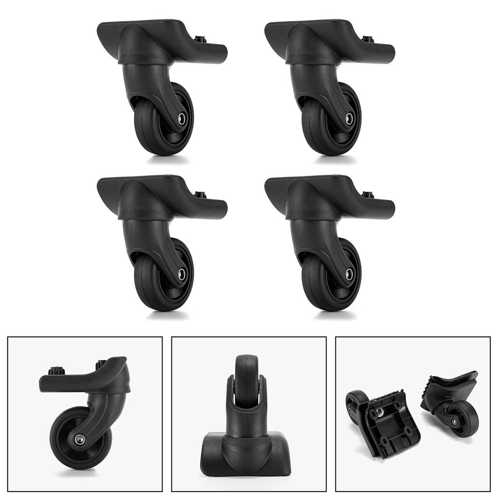 Комплект из 4 штук / набор Колеса для чемодана Удобные и легкие Колеса для багажа Легкость передвижения Функциональность для путешествий Прочные