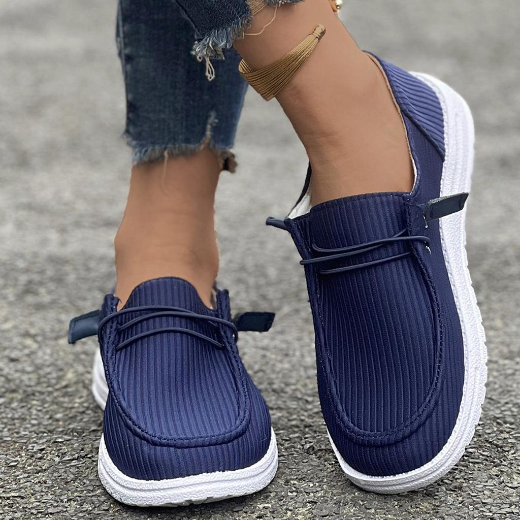 Spring 2025 New Plus-size Casual Shoes Women's Lace-up Flat Oversoles Low-top Loafers Women's Singles Shoes