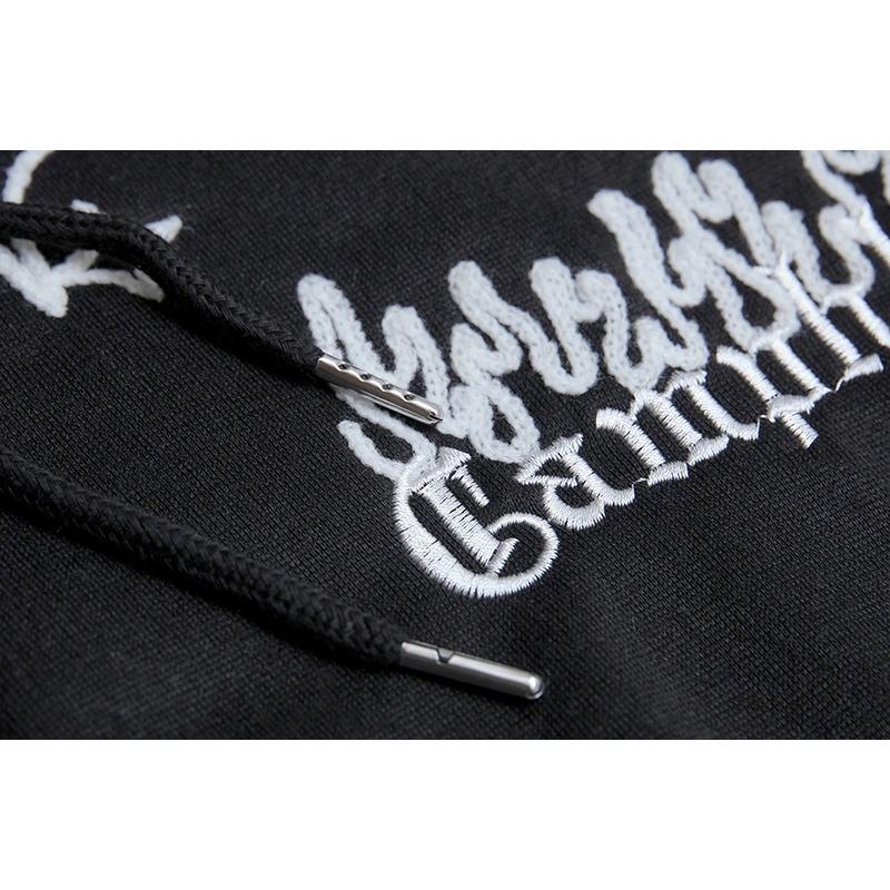 Европа и США Осень и зима Толстовка Вышитая Cross Fire Куртка Плюс Кашемир Любители Свободный свитер