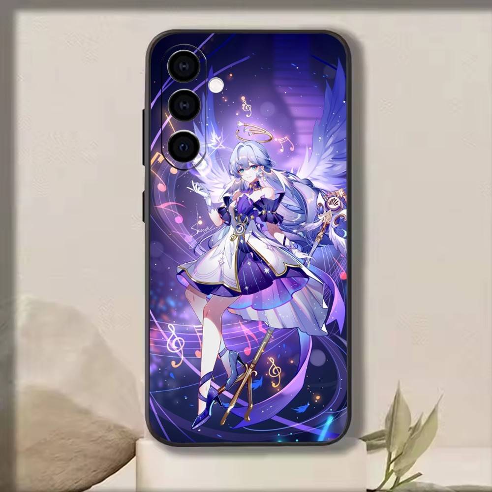 Honkai Star Rail   Чехол для телефона для Samsung Galaxy A73,A72,A71,A70,A53,A52,A51,Другие Мягкий черный чехол