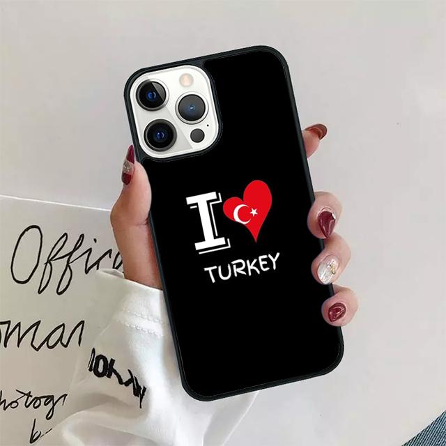 Республика Турция Реалистичный Чехол-Флаг Для iPhone 17 Air 15 16 14 13 12 Pro Max 11 Pro Max Plus Чехол для Телефона Coque