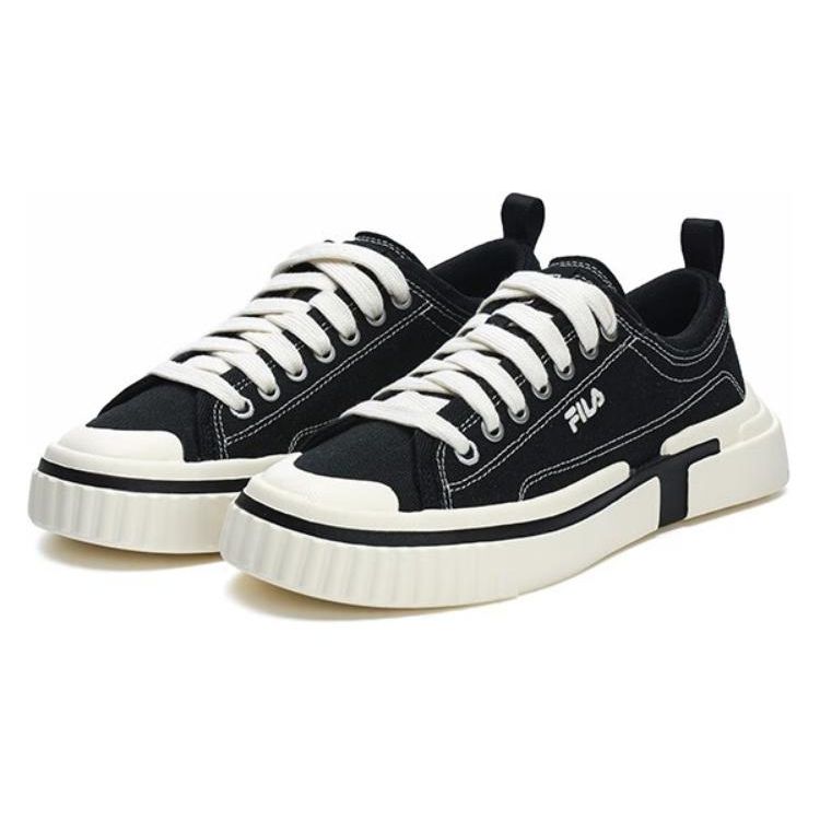 Fila Петля Ретро Классические Амортизирующие Низкие Кеды Женские кроссовки Белый Черный F12W322305FBK