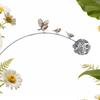 Robin Garden Stake Non-Fading Metal Garden Sculpture Rustic Robin Birds & Dandelion Sculptures for Lawn Patio Flower Bed Walkway