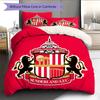 Sunderland AFC Pattern Bedding Home Decoration Birthday Gift (1 * duvet cover + 2 * pillowcase, without core)