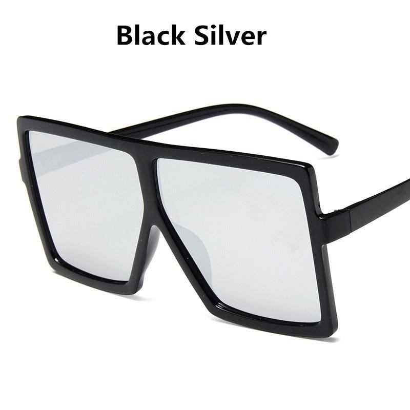 Higodoy Plastic Oversized Women Sunglasses Square Brand Designer Big Frame Sunglasses for Female UV400