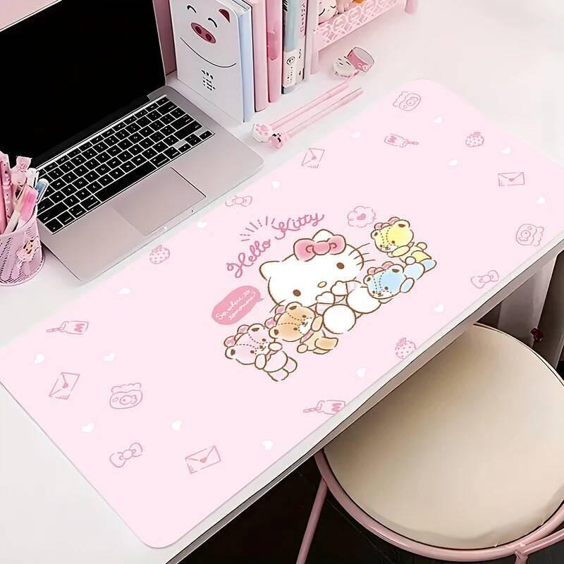 Cute Desk Mat Anime Kawaii Mousepad Laptop Large Rubber Mouse Pad Pink Keyboard Office Cabinet Mouse Mats for Girl