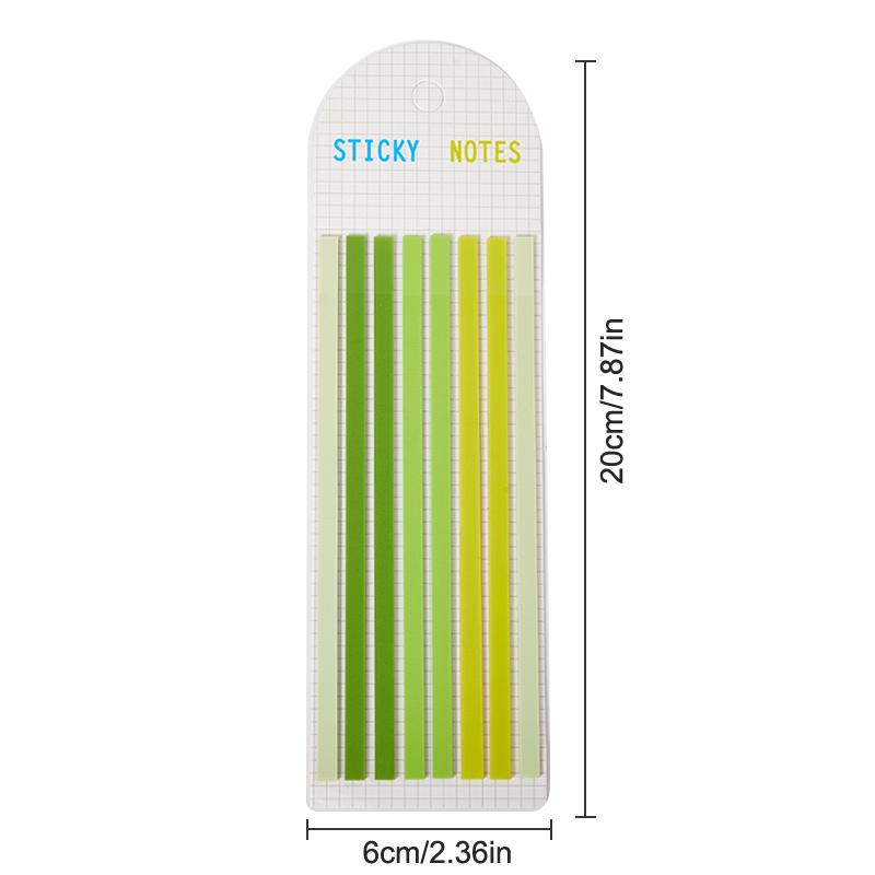 160 шт. цвет миндального печенья длинные липкие заметки прозрачные вкладки-флаги наклейки чрезвычайно