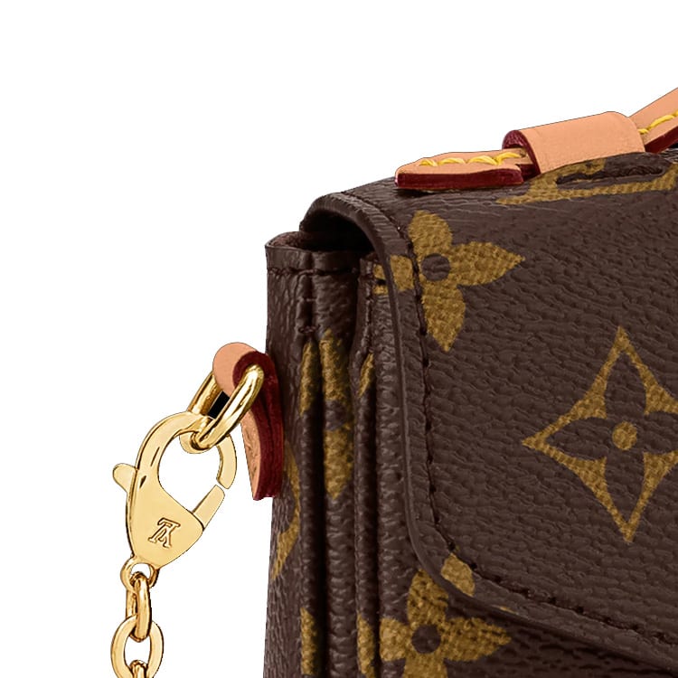 Louis Vuitton Сумка-мессенджер из канвы с покрытием и коровьей кожи, Женская сумка, Коричневая, M81267