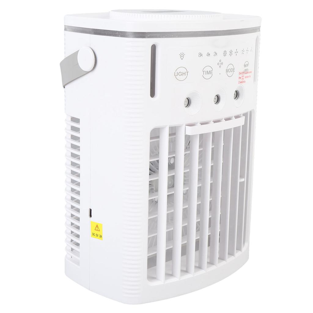 Мини кондиционер Портативный охлаждающий вентилятор 1 л резервуар для воды Увлажнитель с распылением с 7-цветной подсветкой для