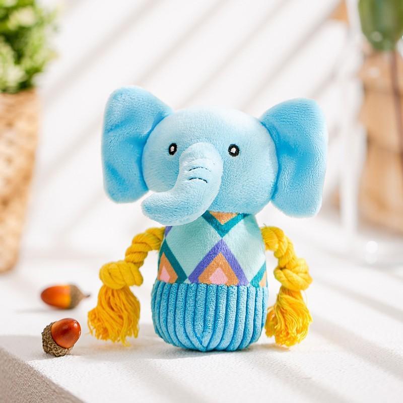 Squeaky Yellow Duck Teething & Chewing Resistant Plush Dog Toy