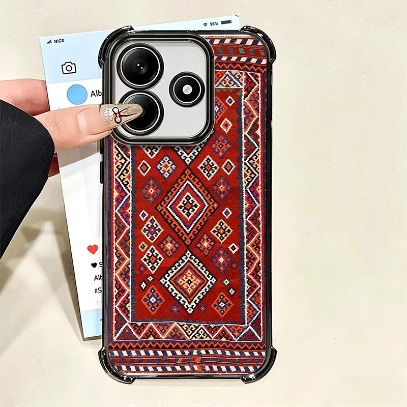 Персидский ковер Цветочный узор Мягкий чехол для телефона для Xiaomi Poco X7 X8 Pro Max X6 X5 X3 F8 Ultra F7 M8 M7 M5S Redmi 15C 15A 15 14C