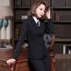 2Pcs Blazer Suit Female Temperament Professional Wear Jacket Ladies Formal Hotel Work Clothes Spring and Autumn OL Interview Suit