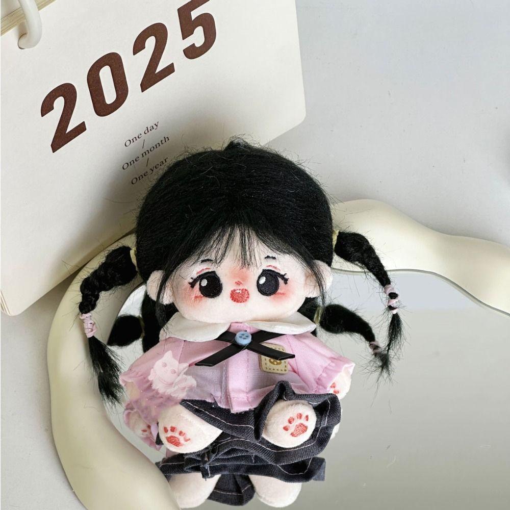 Dress Up 10CM Doll Clothes Casual Shirt Cotton Doll Outfit Doll School Uniform  Doll Accessories